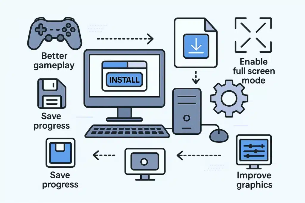 Visually represents that How to Install Taken 3 in PC and shows some additional tips for smoother gameplay.