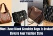 black shoulder bag
