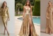 gold dress